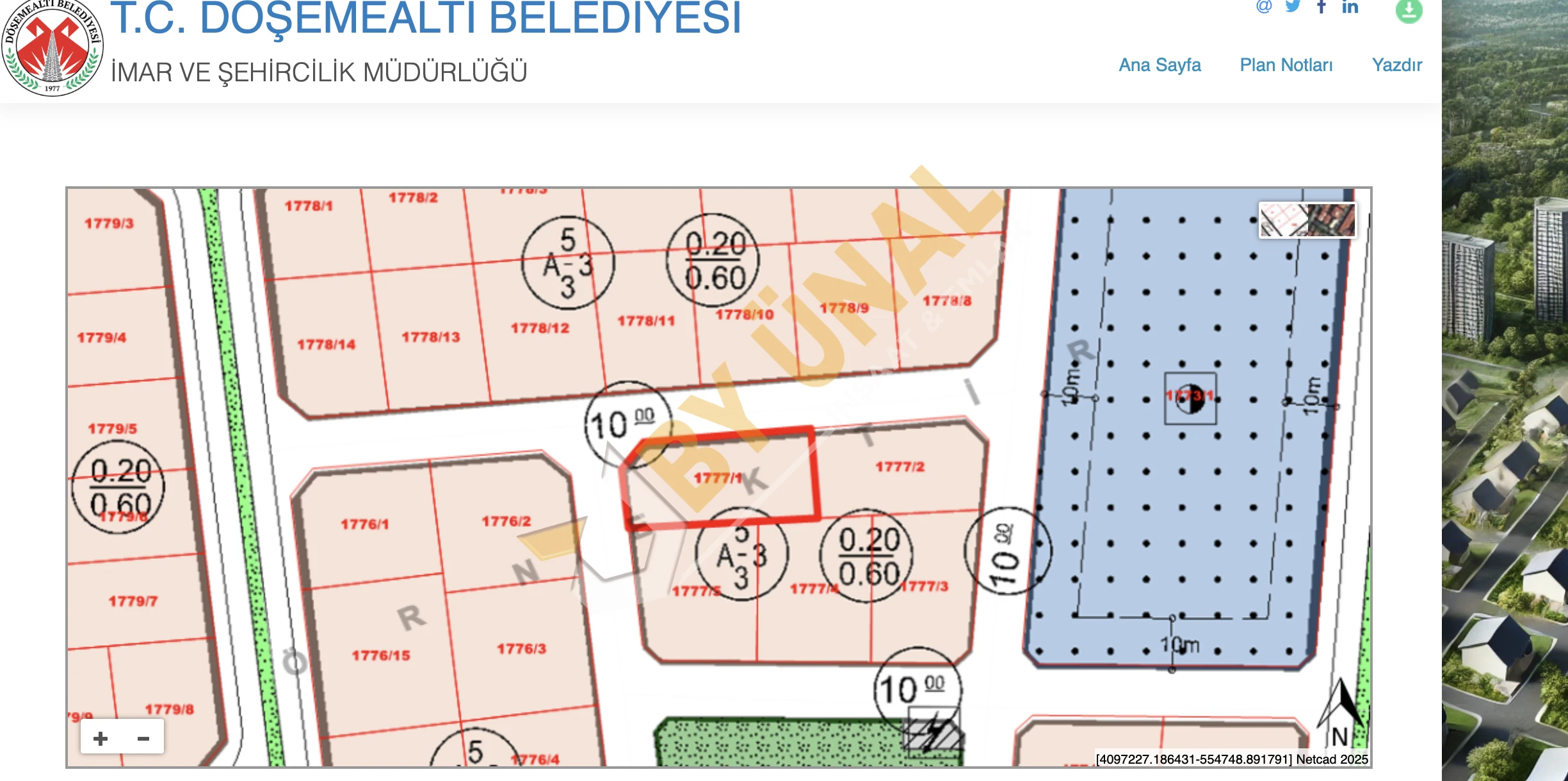 BY ÜNAL'DAN_DÖŞEMEALTI ALTINKALE'DE_SATILIK 629M2 _İMARLI ARSA
